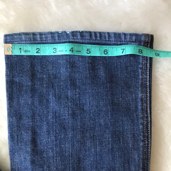 7FAM MEDIUM WASH A POCKET WHITE STICH JEANS SZ 29 - Picture 14 of 16